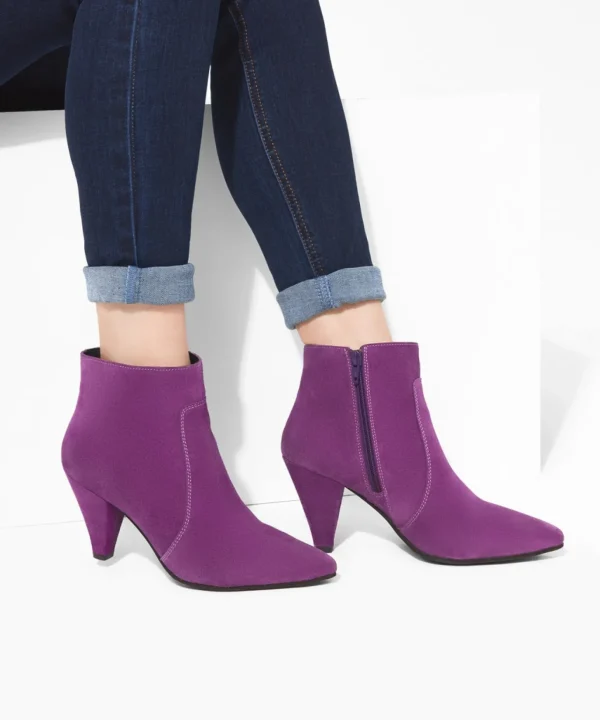 Knee High Boots | Ankle Boots | Party Footwear | Boots & Shoes | Top Picks | Top Picks | Top Picks | Women's Joe Browns I'm Obsessed Suede Bootees Violet / Black