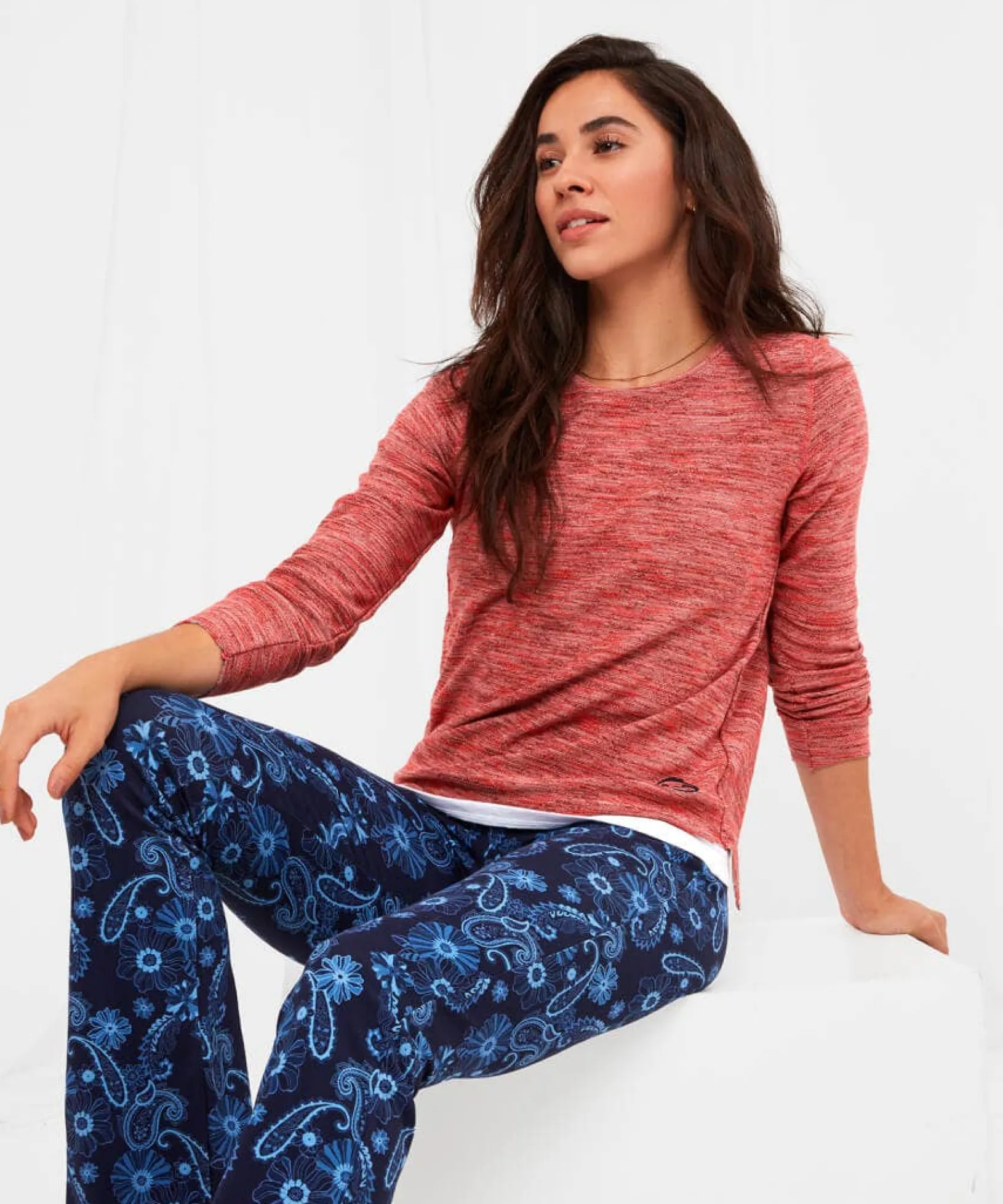 in_the_detail_lounge_top_3.webp Sale Pyjamas & Loungewear | Sale Tops, Tunics & Blouses | Women's | Women's Joe Browns In The Detail Lounge Top Pink