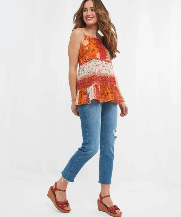 Sale Tops, Tunics & Blouses | Women's Joe Browns Indian Summer Top Orange