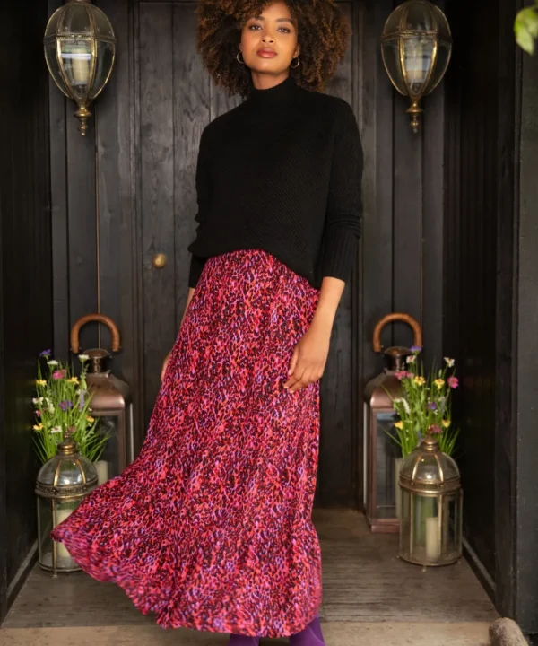 Skirts | Sale Skirts | Women's | Women's Joe Browns Intelligent Animal Tiered Skirt Pink