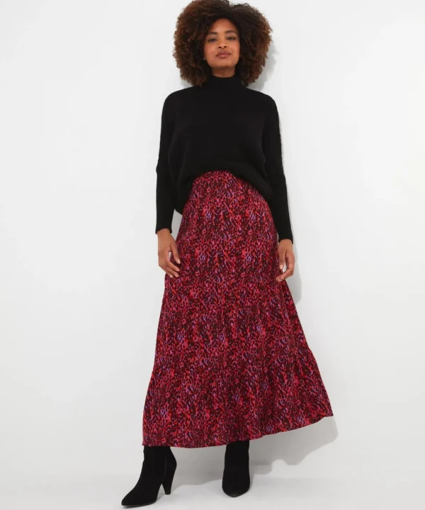 Skirts | Sale Skirts | Women's | Women's Joe Browns Intelligent Animal Tiered Skirt Pink