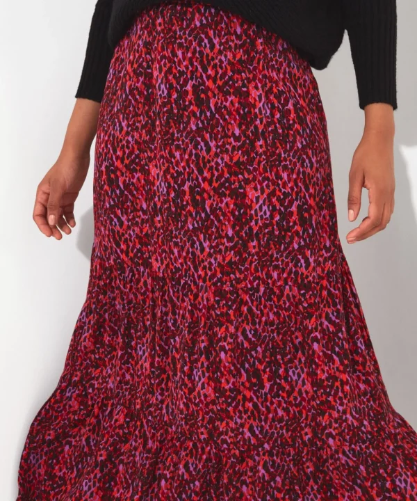 Skirts | Sale Skirts | Women's | Women's Joe Browns Intelligent Animal Tiered Skirt Pink