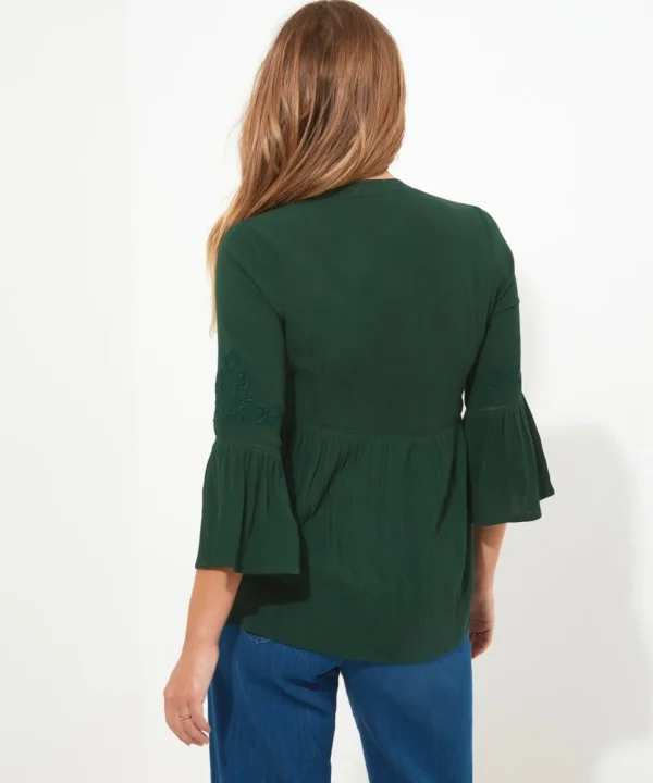 Shop Women's Collection | Tops, Tunics & Blouses | Sale Tops, Tunics & Blouses | Top Picks | Women's | Women's Joe Browns Into The Woods Blouse Green