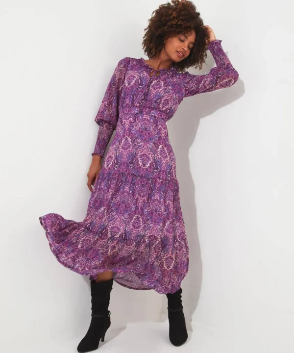 Shop Women's Collection | Vintage & Retro Dresses | Maxi Dresses | Boho Dresses | Party Dresses | Occasion Outfits | Dresses | Sale Dresses | Top Picks | Top Picks | Top Picks | Top Picks | Top Picks | Top Picks | Women's | Women's Joe Browns Iris Boho Dress Purple