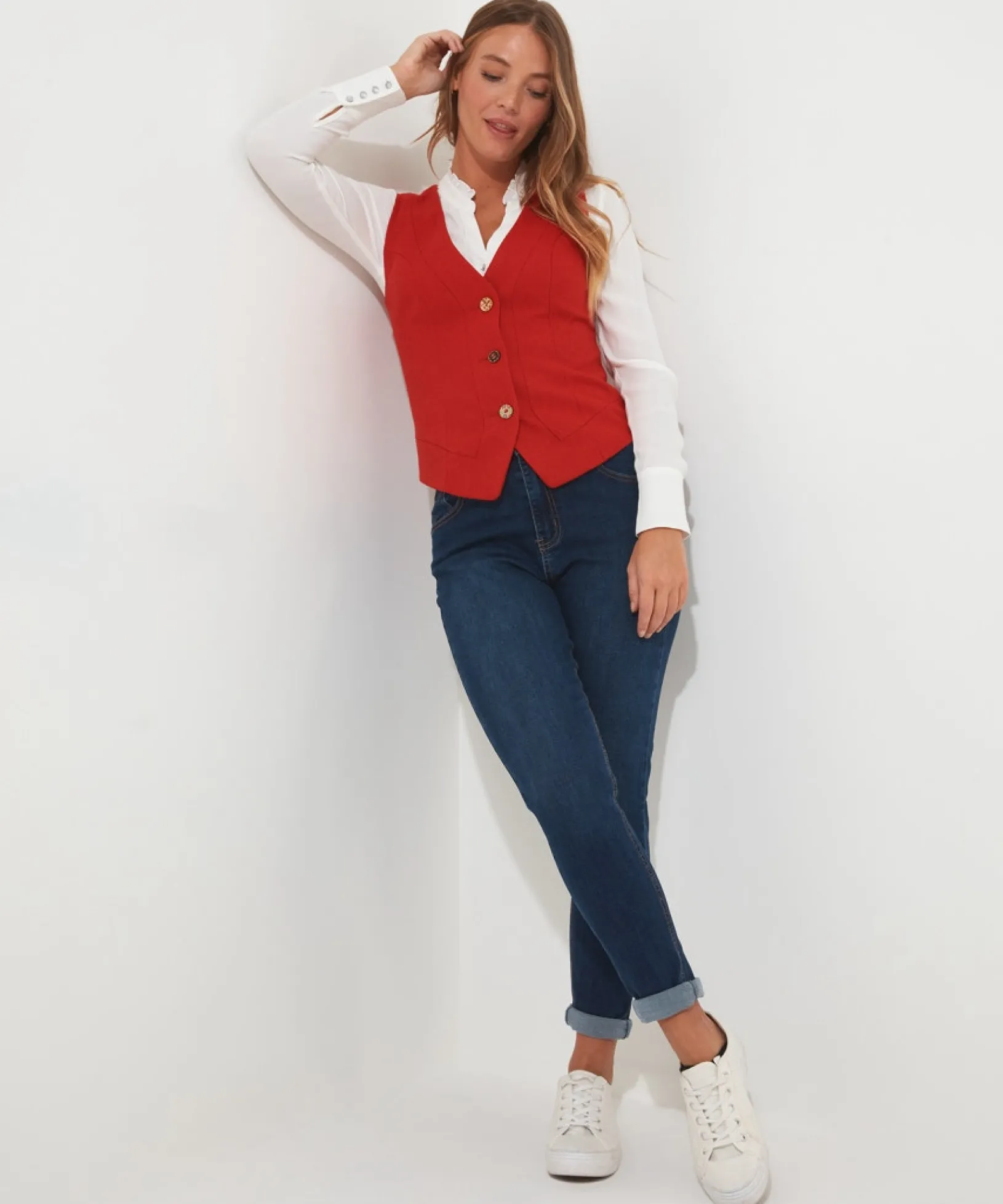 joes_favourite_waistcoat_2.webp Waistcoats | Coats & Jackets | Sale Waistcoats | Sale Coats & Jacket | Women's | Women's | Women's | Women's Joe Browns Joe's Favourite Waistcoat Bright Orange