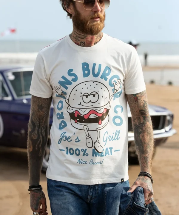 Shop Men's Collection | Graphic T-Shirts | Tops & T-Shirts | Sale Tops & T-Shirts | Top Picks | Top Picks | Men，s | Men，s Joe Browns Joes Grill Tee White / Navy