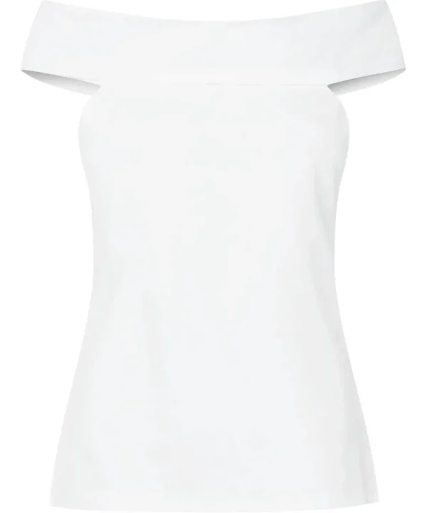 Sale Tops, Tunics & Blouses | Women's Joe Browns Joes Must Have Essential Bardot Top White / Black / Orange