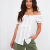 Sale Tops, Tunics & Blouses | Women's Joe Browns Joyful Broderie Blouse White / Black