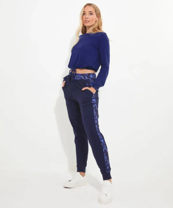 Pyjamas & Loungewear | Jeans & Trousers | Sale Pyjamas & Loungewear | Sale Jeans & Trousers | Women's | Women's | Women's | Women's Joe Browns Joyful Jog Pants Blue
