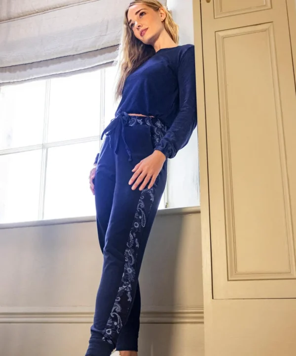 Pyjamas & Loungewear | Jeans & Trousers | Sale Pyjamas & Loungewear | Sale Jeans & Trousers | Women's | Women's | Women's | Women's Joe Browns Joyful Jog Pants Blue