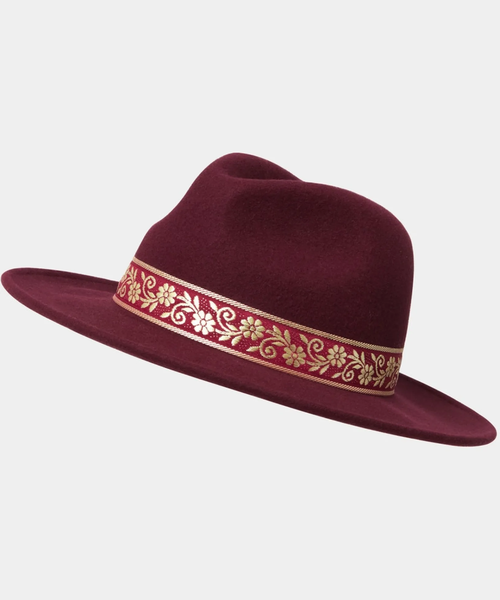 keep_it_sleek_wool_fedora_0.webp Accessories & Jewellery | Women's Joe Browns Keep It Sleek Wool Fedora Burgundy