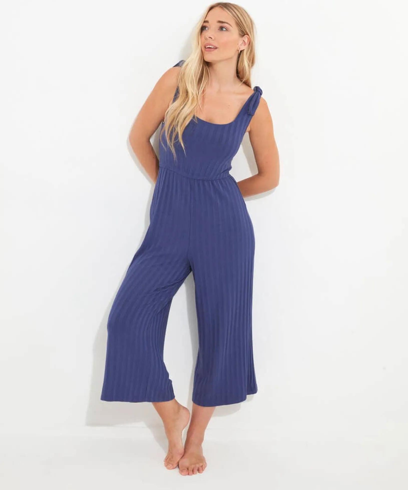 kick_back_relax_jumpsuit_0.webp Pyjamas & Loungewear | Jumpsuits | Jeans & Trousers | Sale Pyjamas & Loungewear | Sale Jeans & Trousers | Women's | Women's | Women's | Women's | Women's Joe Browns Kick Back Relax Jumpsuit Blue