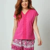 Sale Pyjamas & Loungewear | Women's Joe Browns Lacey Lounge Top Pink