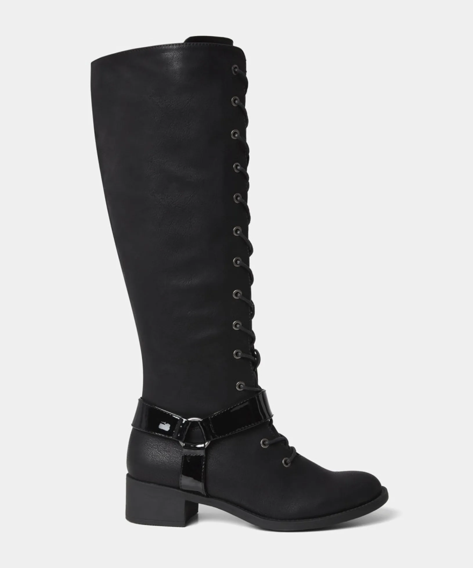 liberty_street_lace_up_bo_0.webp Knee High Boots | Boots & Shoes | Top Picks | Women's Joe Browns Liberty Street Lace Up Boots Black