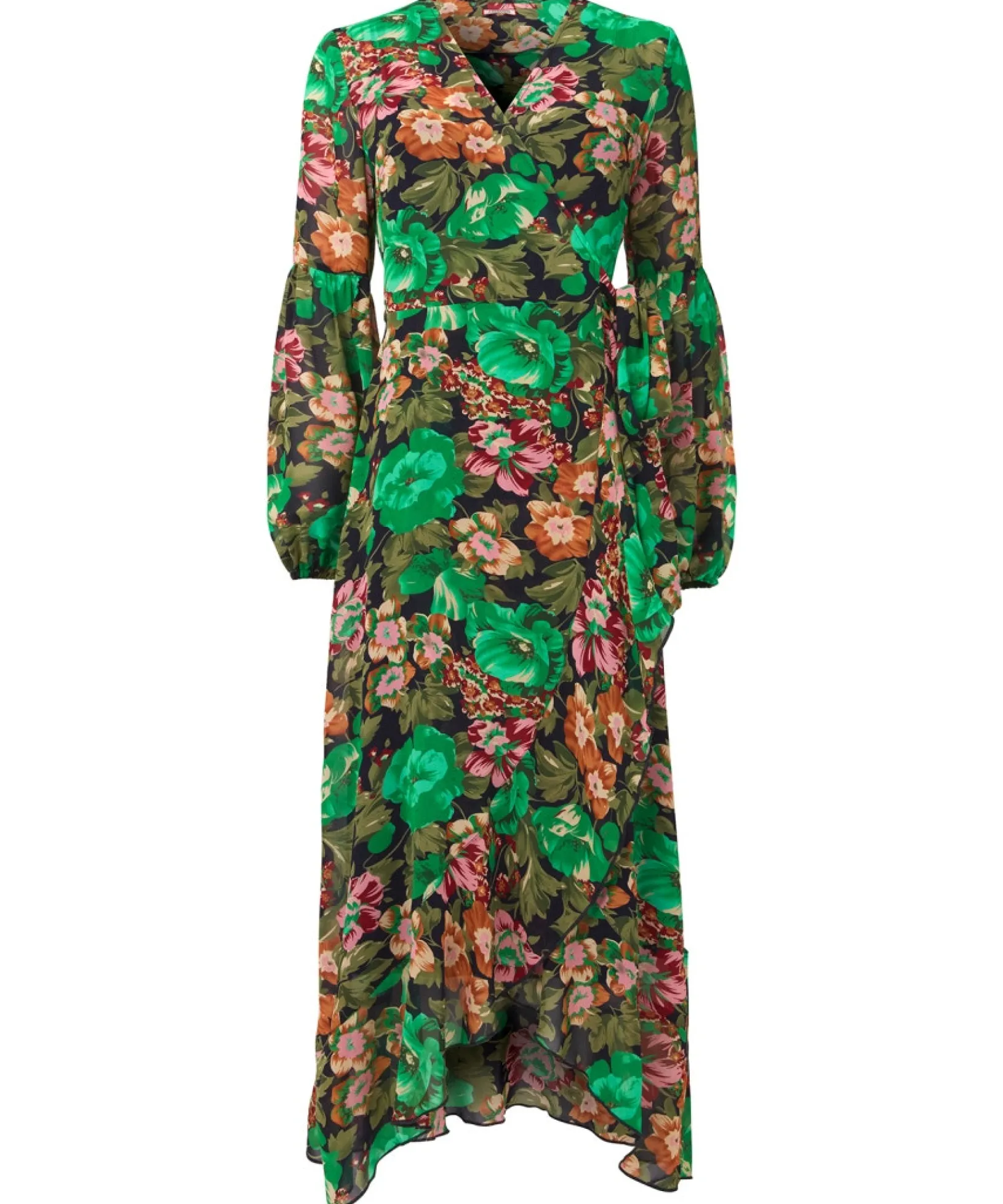 lily_printed_wrap_dress_1.webp Midi Dresses | Dresses | Sale Dresses | Top Picks | Women's | Women's Joe Browns Lily Printed Wrap Dress Multi