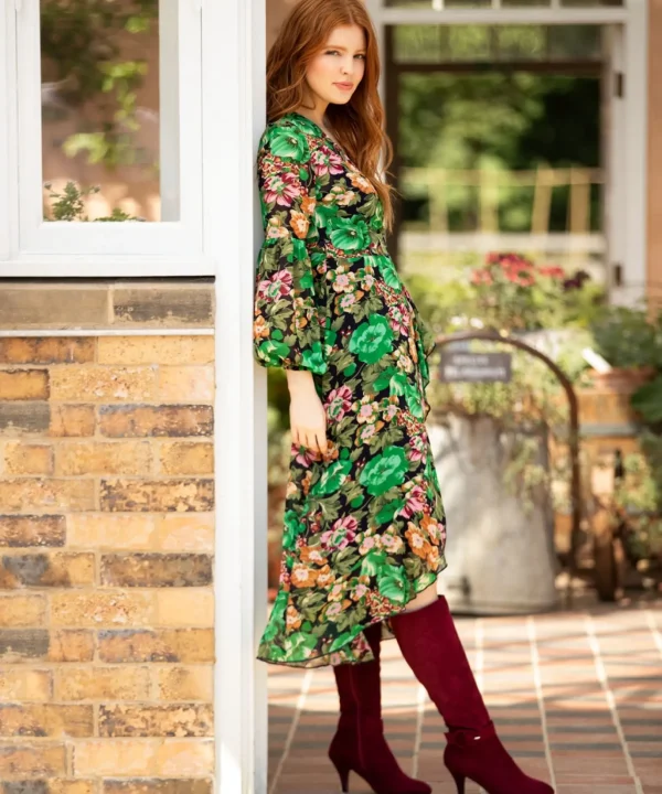 Midi Dresses | Dresses | Sale Dresses | Top Picks | Women's | Women's Joe Browns Lily Printed Wrap Dress Multi