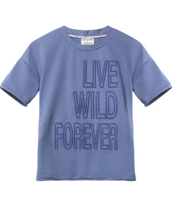Pyjamas & Loungewear | Tops, Tunics & Blouses | Sale Pyjamas & Loungewear | Sale Tops, Tunics & Blouses | Women's | Women's | Women's | Women's Joe Browns Live Wild Forever Tee Blue
