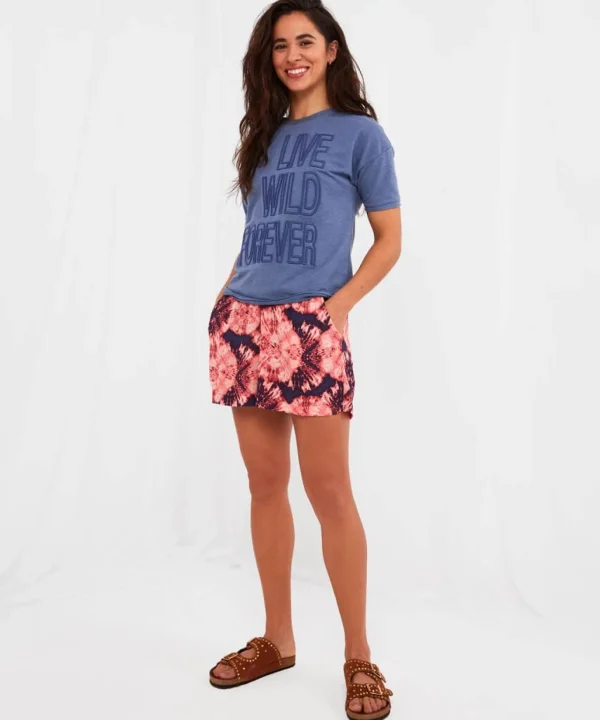 Pyjamas & Loungewear | Tops, Tunics & Blouses | Sale Pyjamas & Loungewear | Sale Tops, Tunics & Blouses | Women's | Women's | Women's | Women's Joe Browns Live Wild Forever Tee Blue