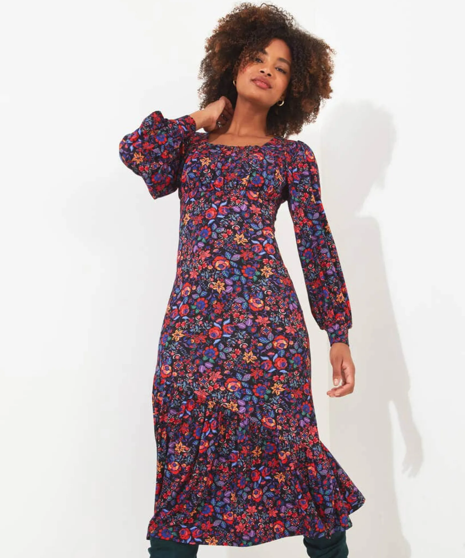 lola_floral_jersey_dress_3.webp Shop Women's Collection | Midi Dresses | Maxi Dresses | Boho Dresses | Occasion Outfits | Petite | Dresses | Sale Dresses | Top Picks | Top Picks | Top Picks | Top Picks | Top Picks | Women's | Women's | Women's Joe Browns Lola Floral Jersey Dress Multi
