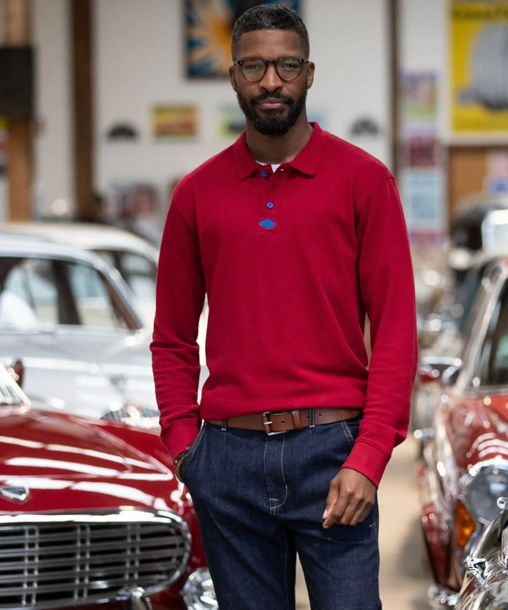 long_sleeve_perfect_polo_2.webp Shop Men's Collection | Henley Tops | Tops & T-Shirts | Sale Tops & T-Shirts | Top Picks | Men,s | Men,s | Men,s Joe Browns Long Sleeve Perfect Polo Red / Purple
