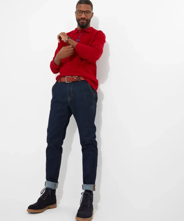 Shop Men's Collection | Henley Tops | Tops & T-Shirts | Sale Tops & T-Shirts | Top Picks | Men,s | Men,s | Men,s Joe Browns Long Sleeve Perfect Polo Red / Purple