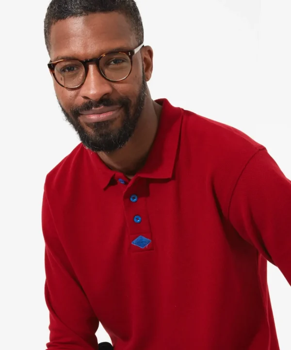 Shop Men's Collection | Henley Tops | Tops & T-Shirts | Sale Tops & T-Shirts | Top Picks | Men,s | Men,s | Men,s Joe Browns Long Sleeve Perfect Polo Red / Purple