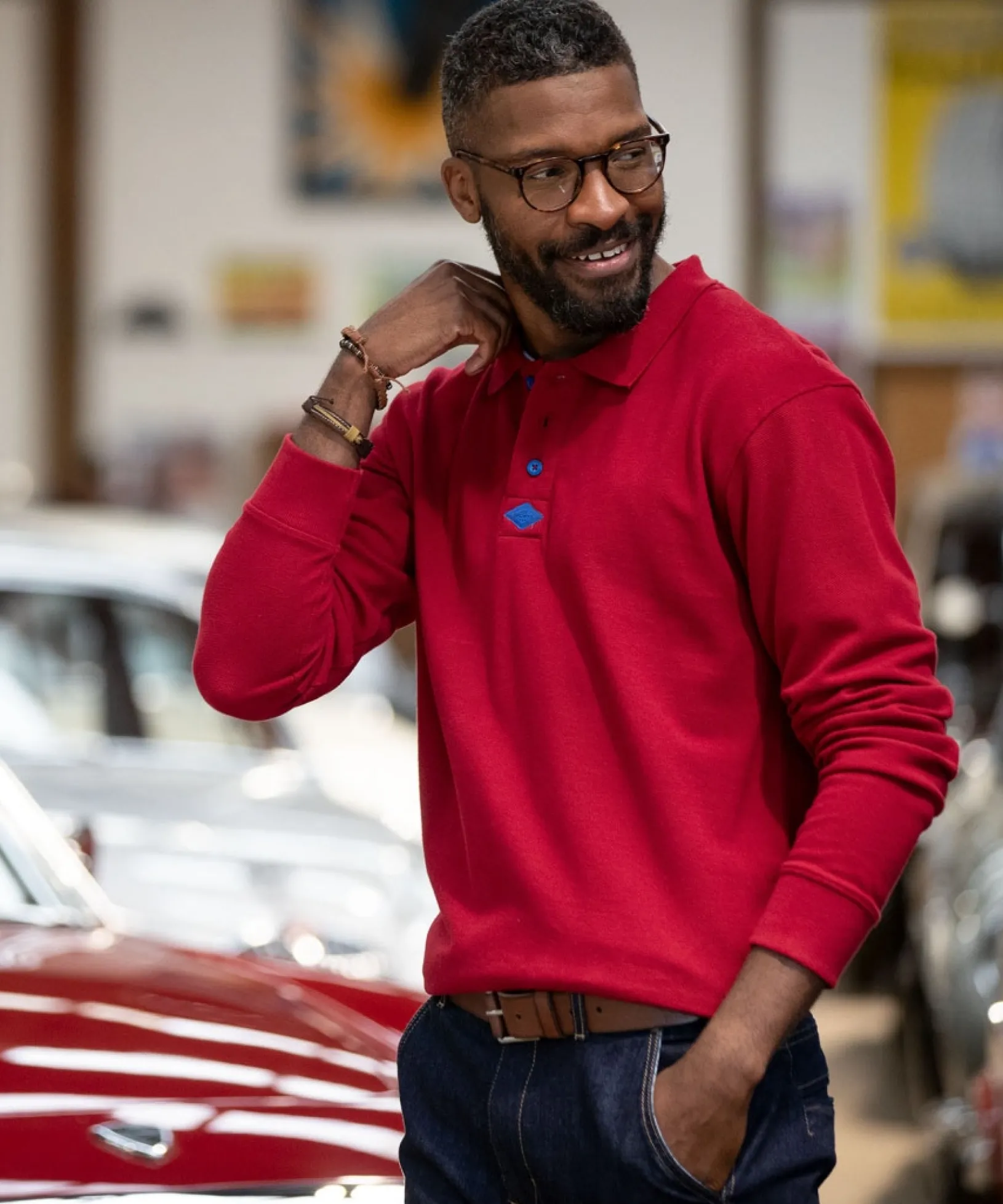 long_sleeve_perfect_polo_6.webp Shop Men's Collection | Henley Tops | Tops & T-Shirts | Sale Tops & T-Shirts | Top Picks | Men,s | Men,s | Men,s Joe Browns Long Sleeve Perfect Polo Red / Purple