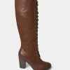 Knee High Boots | Boots & Shoes | Top Picks | Women's Joe Browns Louis Street Lace Up Boots Rich Brown