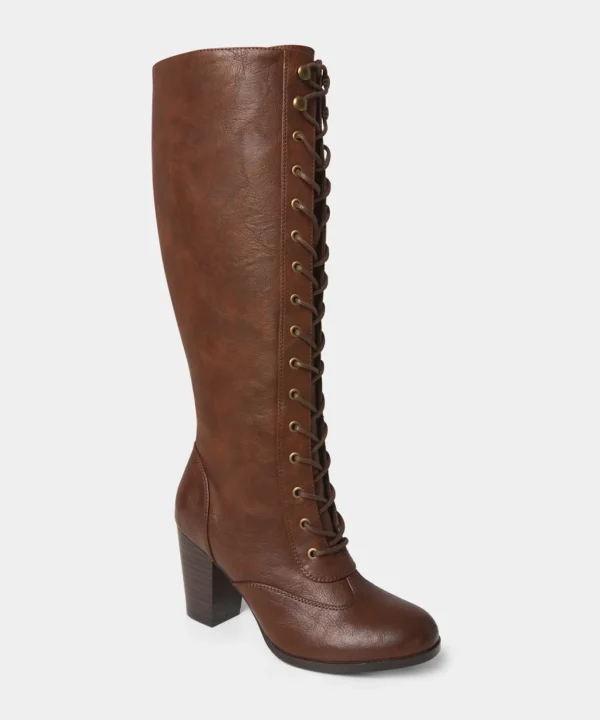 Knee High Boots | Boots & Shoes | Top Picks | Women's Joe Browns Louis Street Lace Up Boots Rich Brown