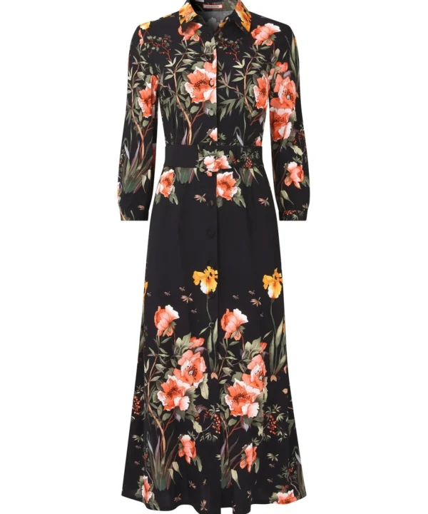 Shop Women's Collection | Vintage & Retro Dresses | Midi Dresses | Party Dresses | Dresses | Sale Dresses | Top Picks | Top Picks | Top Picks | Top Picks | Women's | Women's Joe Browns Louisa Border Print Dress Black