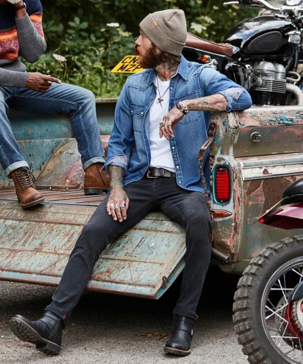 Shirts | Men，s Joe Browns Loved And Lived In Denim Shirt Blue