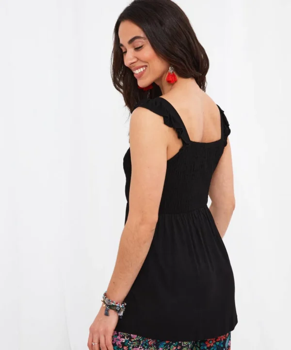 Sale Tops, Tunics & Blouses | Women's Joe Browns Lovely Shirred Top Black / White