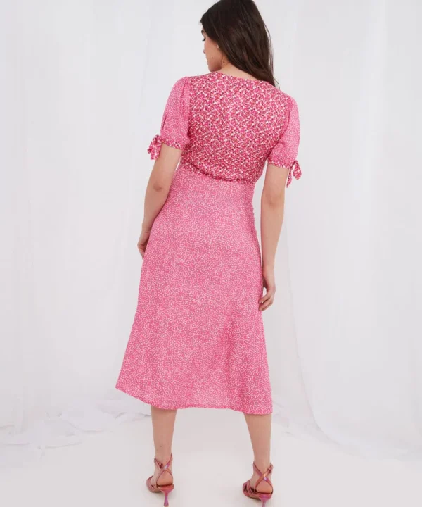 Sale Dresses | Women's Joe Browns Lucy Mix and Match Midi Dress Pink