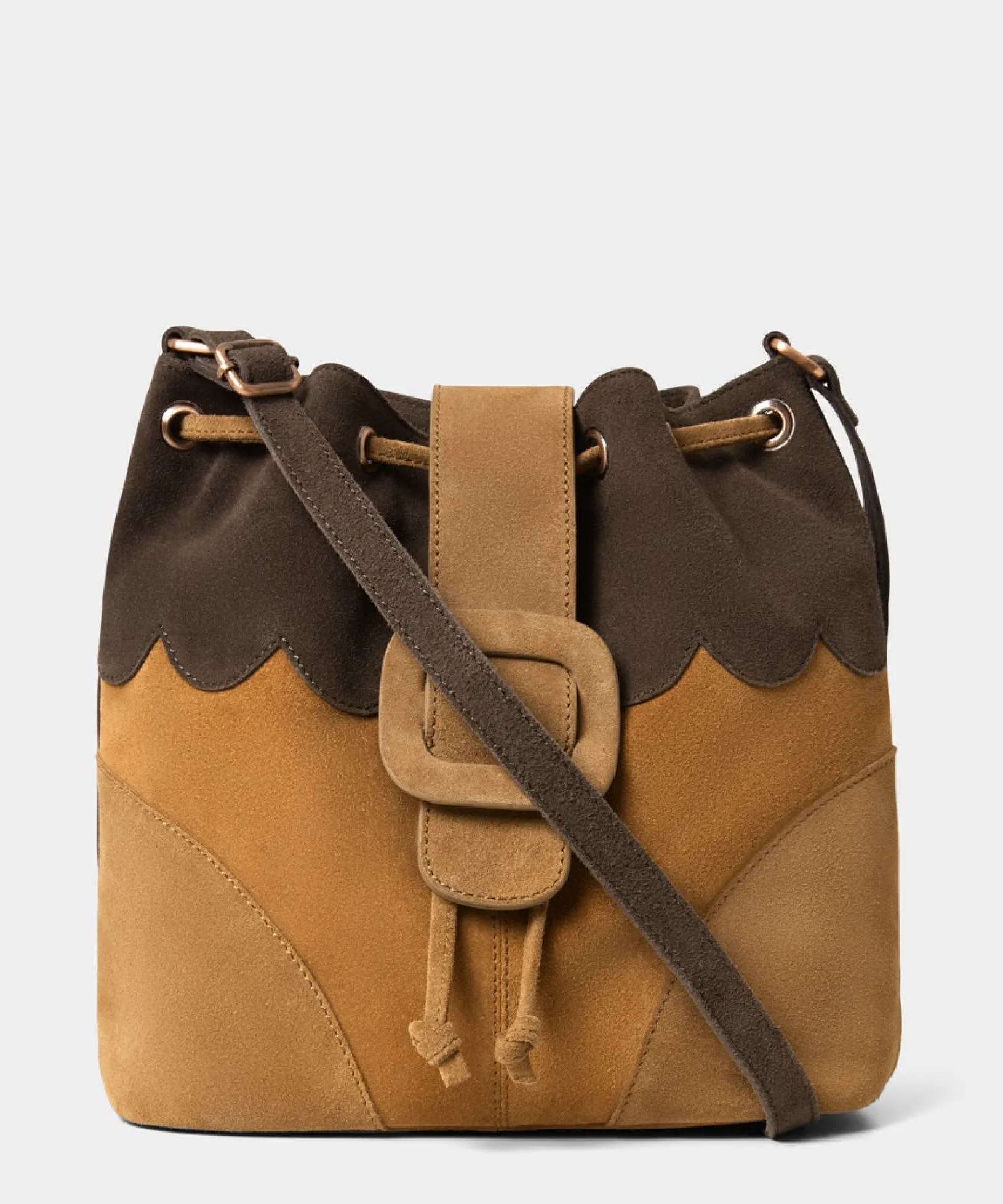 made_you_look_suede_bag_0.webp Handbags & Purses | Sale Handbags & Purses | Women's | Women's Joe Browns Made You Look Suede Bag Tan Multi