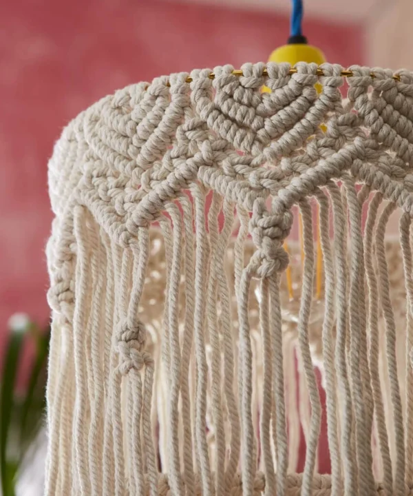 Nature Décor | Sale Lighting | Home | Home Joe Browns Magnificent Macrame Tiered Shade Cream
