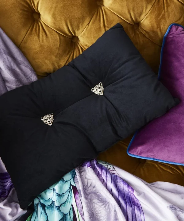Cushions & Throws | Sale Cushions & Throws | Home | Home Joe Browns Magnificent Panther Brooch Cushion Black / Rose