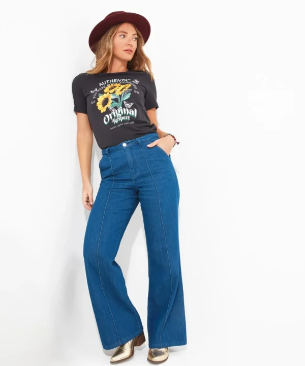 Tops, Tunics & Blouses | Sale Tops, Tunics & Blouses | Women's | Women's Joe Browns Magnificent Sunflower Tee Black