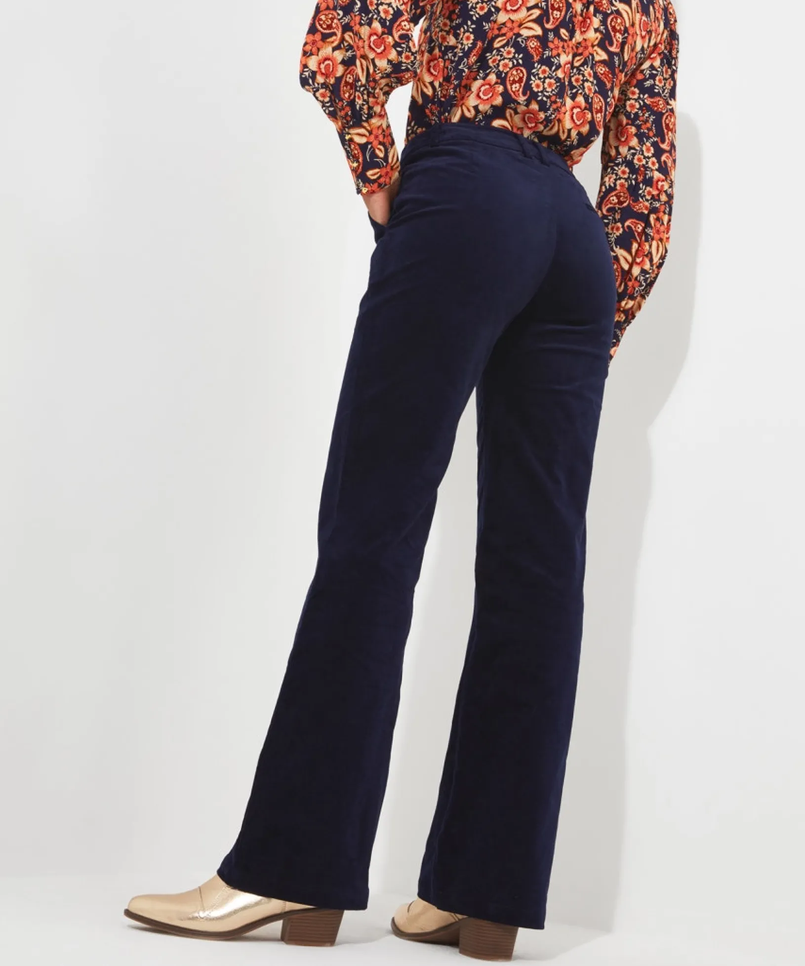 marvellous_moleskin_trous_3.webp Shop Women's Collection | Jeans & Trousers | Top Picks | Women's Joe Browns Marvellous Moleskin Trousers Midnight