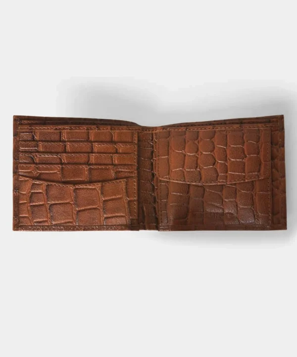 Sale Accessories | Men，s Joe Browns Men's Croc Buff Calf Leather Wallet Tan
