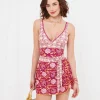 Swimwear | Women's Joe Browns Mexicano Boho Swim Skirt and Brief Set Raspberry Multi
