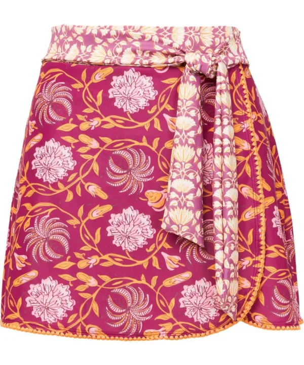 Swimwear | Women's Joe Browns Mexicano Boho Swim Skirt and Brief Set Raspberry Multi