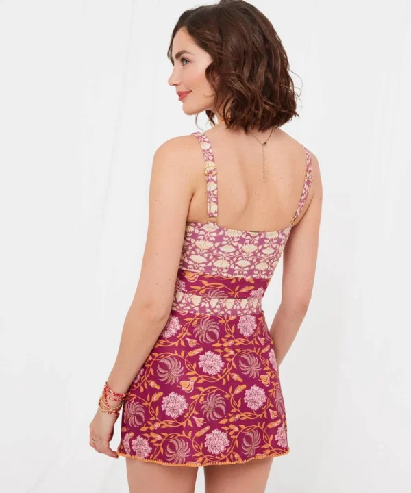 Swimwear | Women's Joe Browns Mexicano Boho Swim Skirt and Brief Set Raspberry Multi