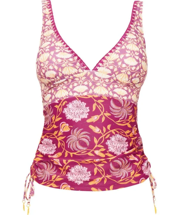 Swimwear | Women's Joe Browns Mexicano Boho Tankini Top Raspberry Multi