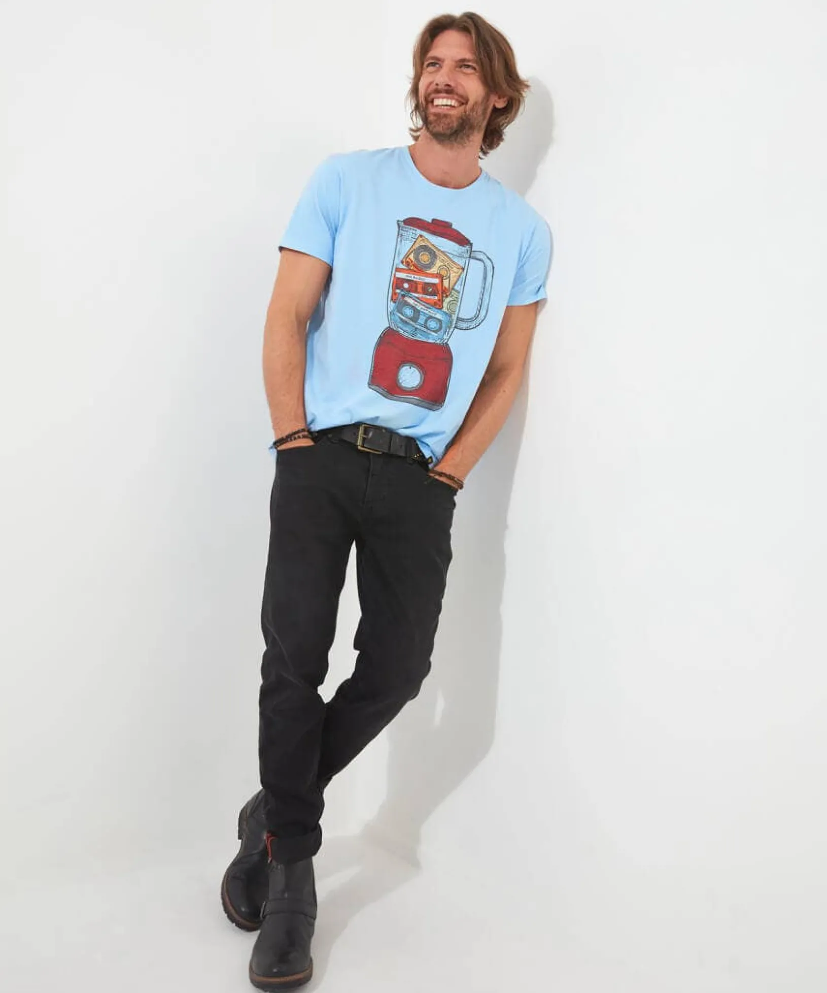 mix_tape_tee_2.webp Shop Men's Collection | Graphic T-Shirts | Gifts | Tops & T-Shirts | Sale Tops & T-Shirts | Top Picks | Top Picks | Men,s | Men,s | Men,s Joe Browns Mix Tape Tee Blue
