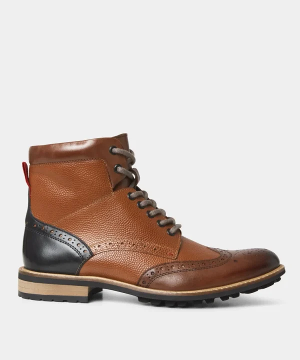 Brogues | Boots | Boots & Shoes | Top Picks | Top Picks | Men,s Joe Browns Mix Up Premium Leather Boots Tan Multi