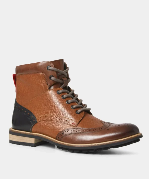 Brogues | Boots | Boots & Shoes | Top Picks | Top Picks | Men，s Joe Browns Mix Up Premium Leather Boots Tan Multi