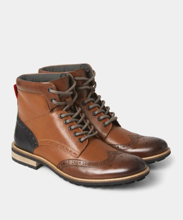 Brogues | Boots | Boots & Shoes | Top Picks | Top Picks | Men，s Joe Browns Mix Up Premium Leather Boots Tan Multi