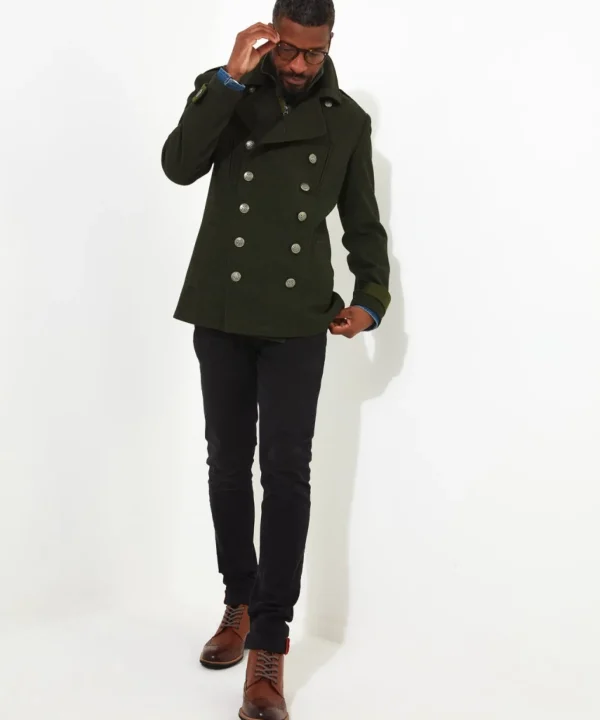 Shop Men's Collection | Coats & Jackets | Sale Coats & Jacket | Top Picks | Men,s | Men,s Joe Browns Mixing It Up Military Coat Green