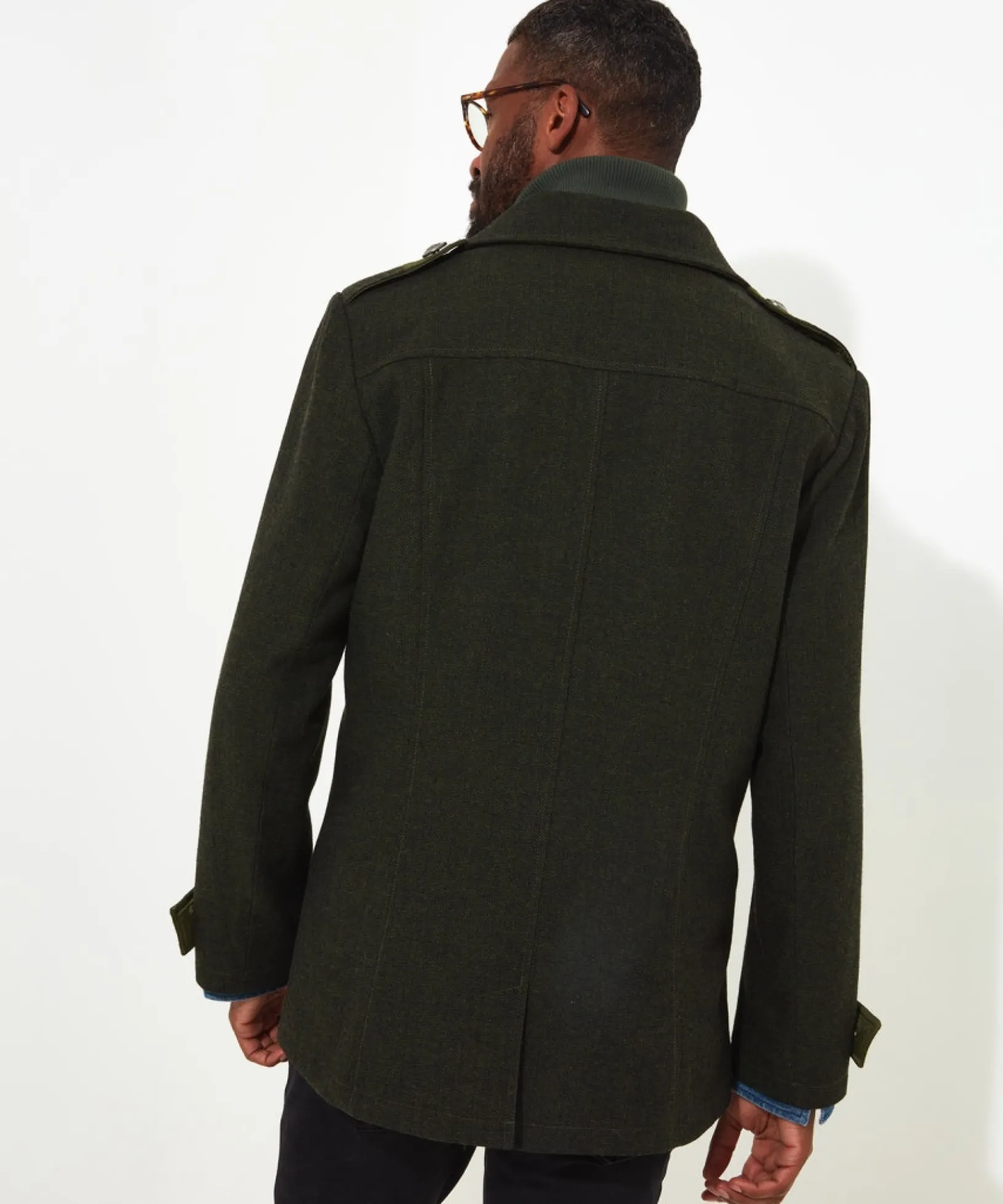 mixing_it_up_military_coa_3.webp Shop Men's Collection | Coats & Jackets | Sale Coats & Jacket | Top Picks | Men,s | Men,s Joe Browns Mixing It Up Military Coat Green