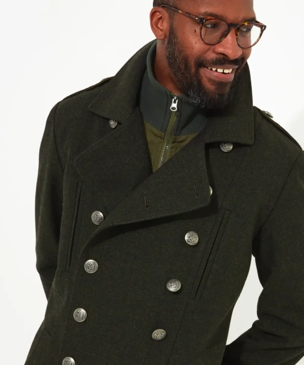 Shop Men's Collection | Coats & Jackets | Sale Coats & Jacket | Top Picks | Men,s | Men,s Joe Browns Mixing It Up Military Coat Green